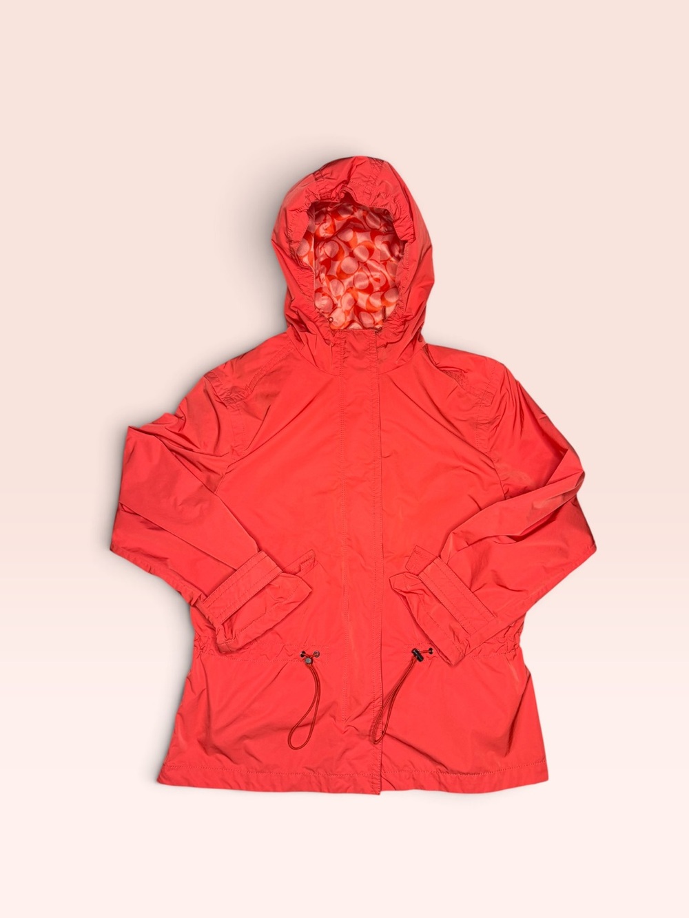 Coach Women’s Signature C Logo Anorak Rain Jacket